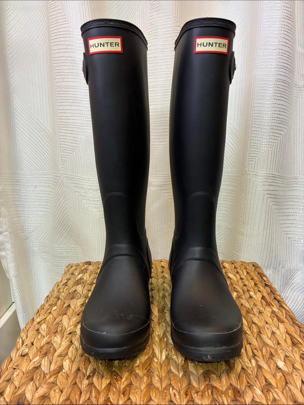 Hunter Tall Matte Black Waterproof Rain Boots